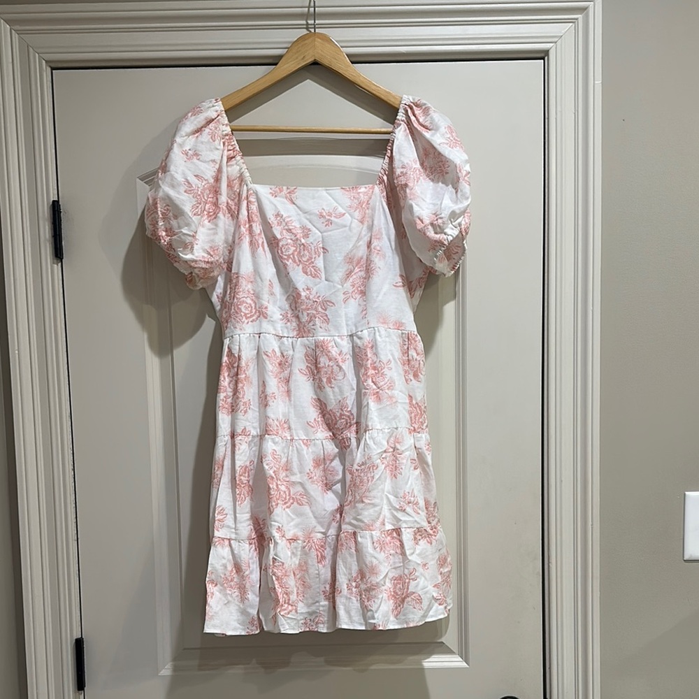Chelsea & Violet Pink Floral Mini Dress